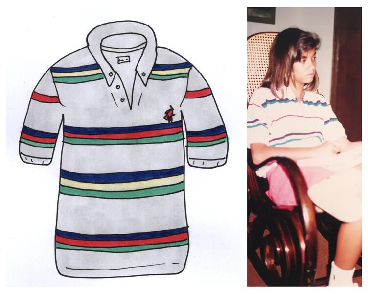 short-sleeve, stripped Polo