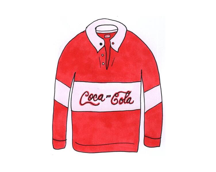 Coca Cola rugby shirt