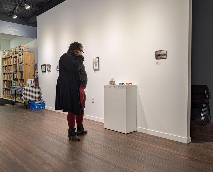 Teeny Tiny BOLD exhibit, Rountree Gallery, Platteville, WI. Nov 2025 - Jan 2026