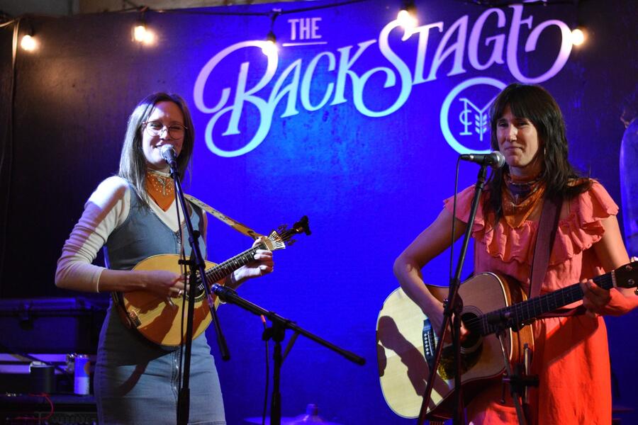Onstage at Monument City Brewery