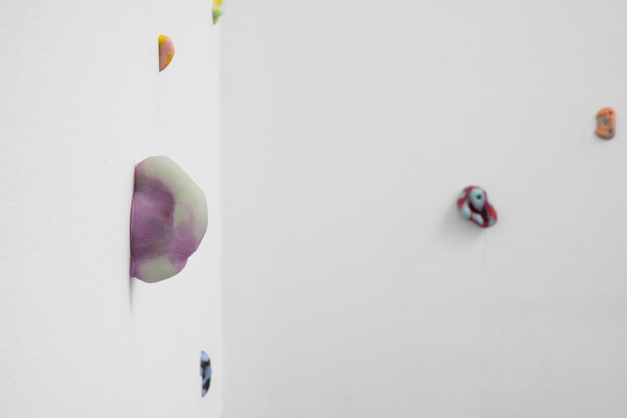 Grope, 2020. silicone, metal hardware, carpet dimensions variable 