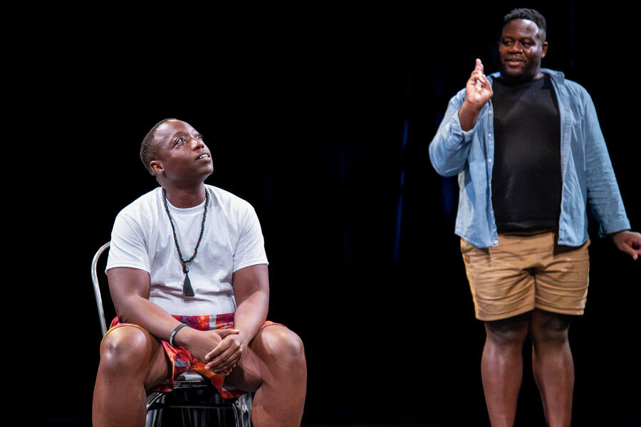 Malik and Rasheed on stage at Cookout