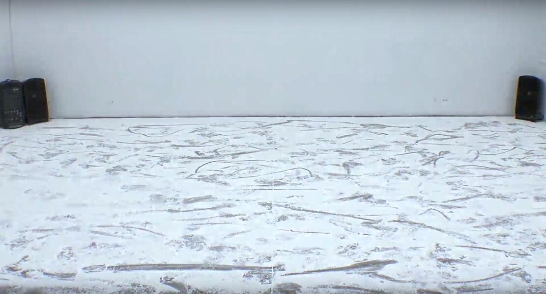 Follow My Tracks, 2020. 3 min excerpt of a 12 min performance, 3 day rest period.