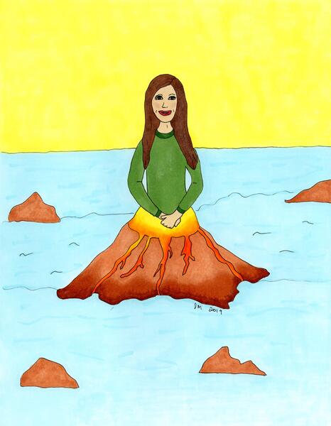 volcano girl