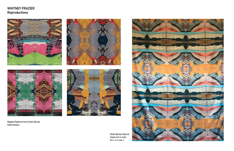 Shells + Shells Collage Series / Fabric reproductions