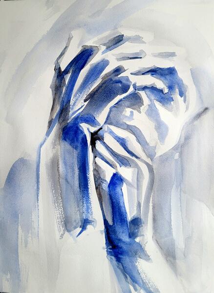 The hands covering a face - 2