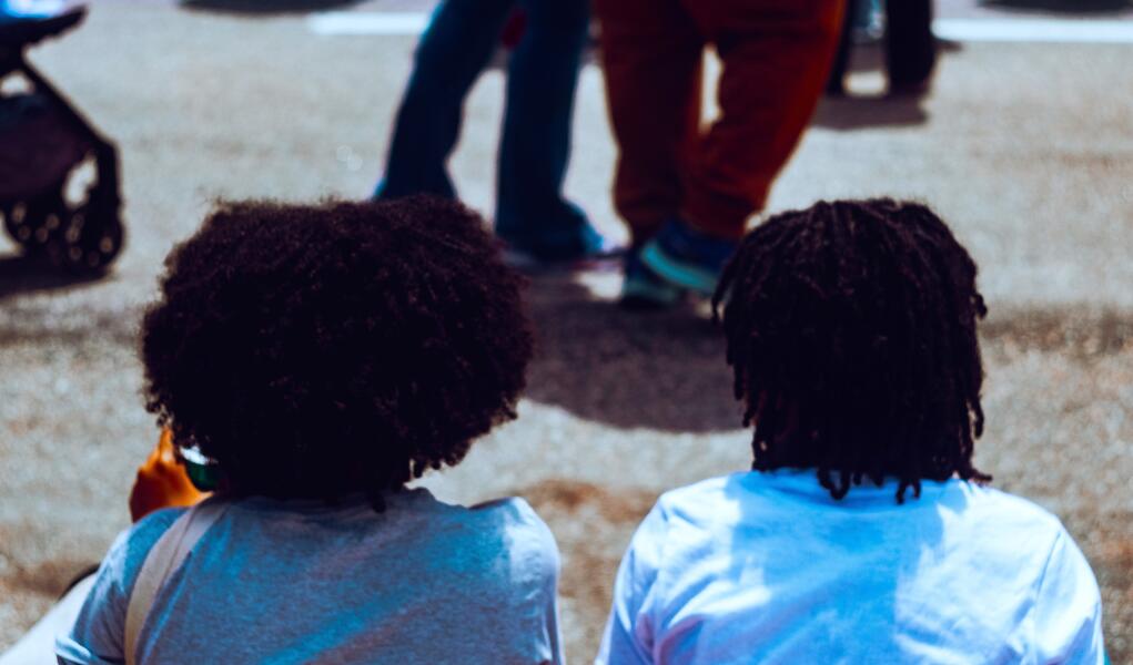 On the Sidewalk, Hanging Out