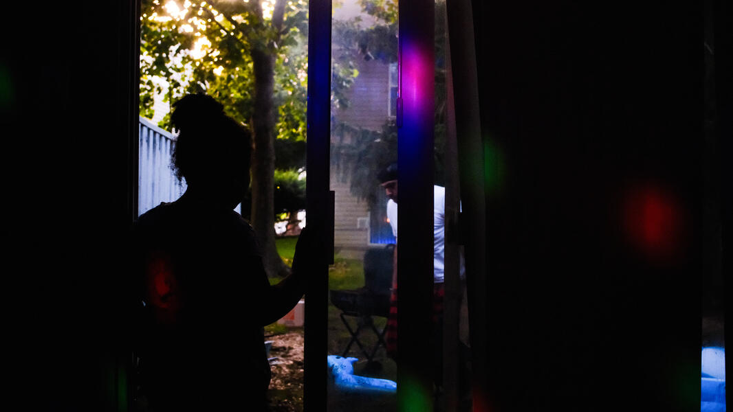 Anais Watching Her Father