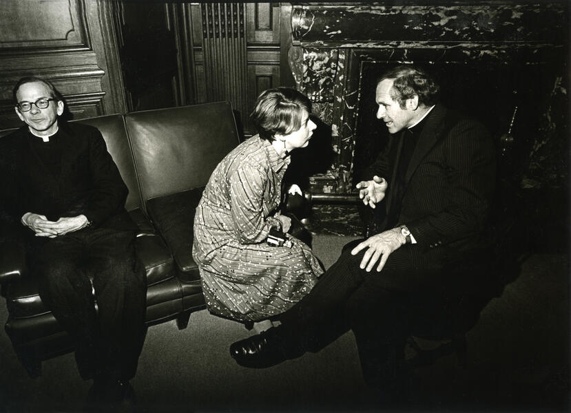 Woman and Two Preist