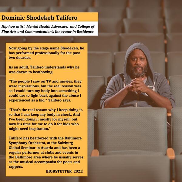 Ideations of Breath (Advanced Sublimation / Mental Health Preservation): A Breath Art Master Class led by Shodekeh at the Towson University Counseling Center, inspired by the awareness mission of his Ideations of Potential living archive, 2022. 