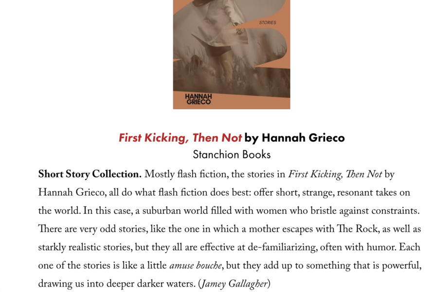 Review of First Kicking Then Not