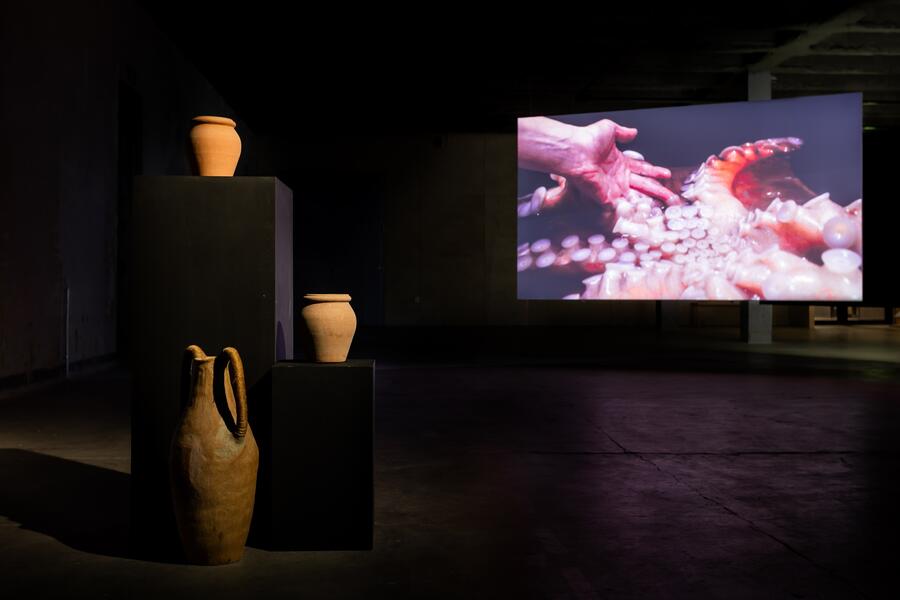 Ecological Art Exhibit A: Breath Kins composed by Shodekeh for Safe Word / Safe World, Alcatruz in Jessica Seagall's Oddkin @ The Kalevan Navetta Arts Center in Seinäjoki, Finland. January 24th - May 23rd, 2026.