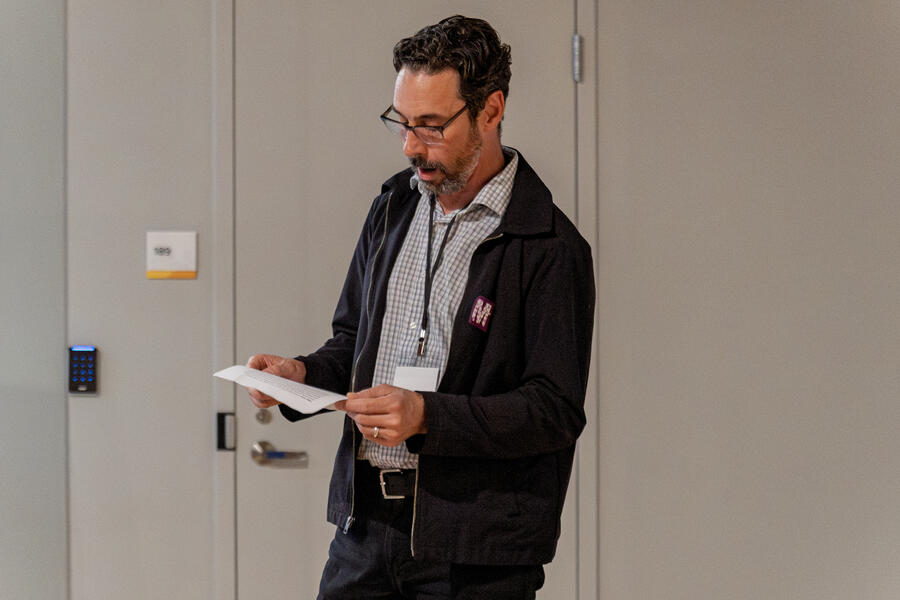 Moderator Aaron Henkin