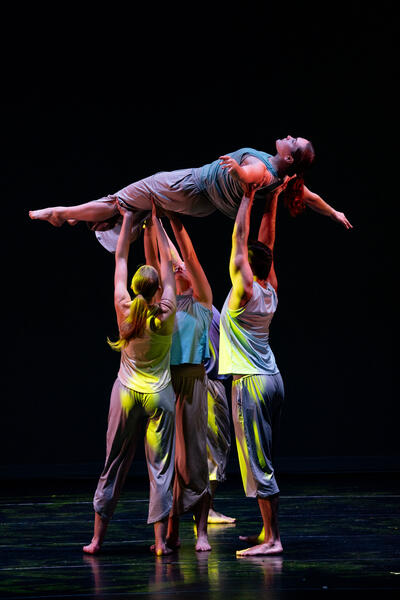Dancer mid-show