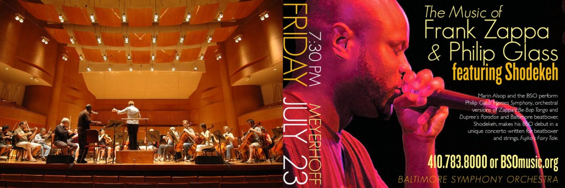 Coda, Prelude I (Symphonic / Adaptive Compositions): Fujiko's Fairy Tale + The Baltimore Symphony Orchestra, Marin Alsop & Shodekeh. U.S. premiere of Jennah Vanio's composition for Beatboxer & strings on July 23rd, 2010.