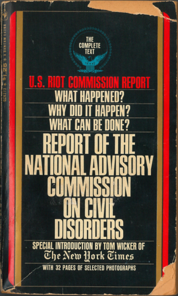 Anti-Racist Creative Interventions Exhibit D (Community Book Readings): The Kerner Report, commissioned by President L B. Johnson. An innovation capstone + research anchor for Shodekeh's upcoming Non-Linear / Anti-Racism Time Art Capsules (2028 + 2068).