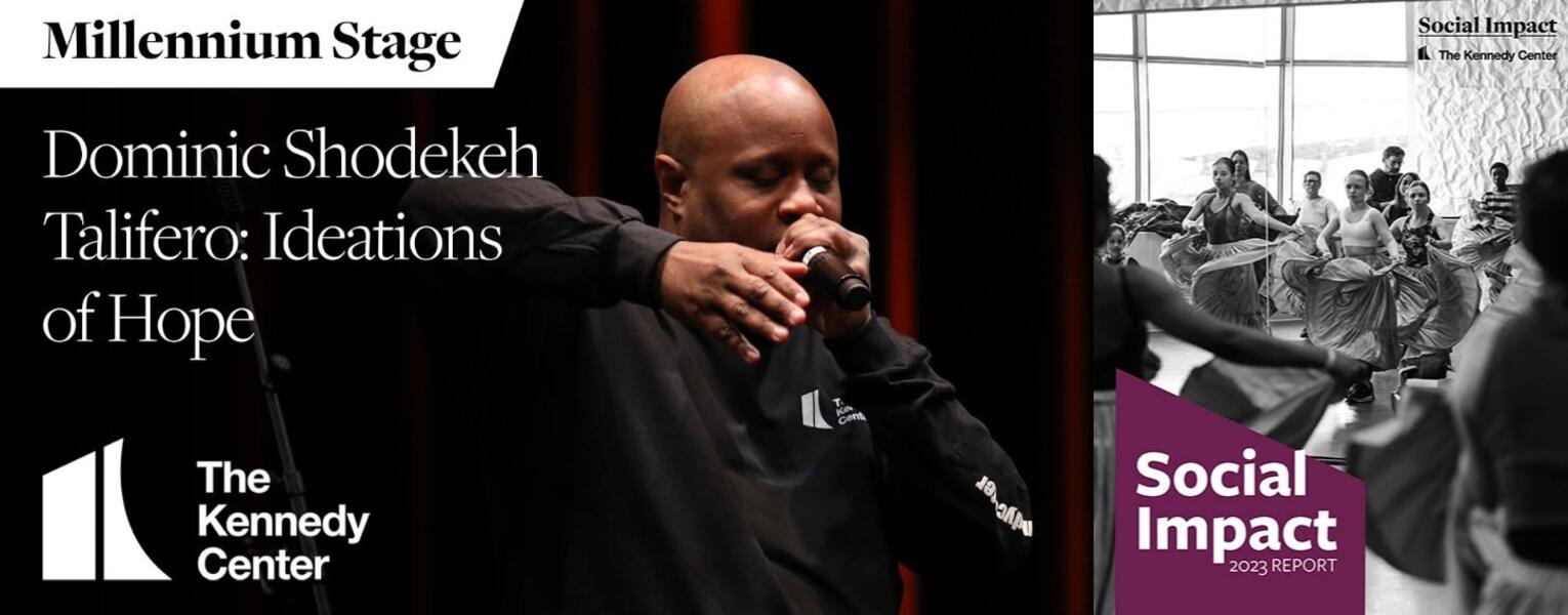 Breath Art Bronchi II (Expressive Breath + Music): Ideations of Hope by Shodekeh @ The Kennedy Center, in partnership with their Social Impact Initiative, 2023.