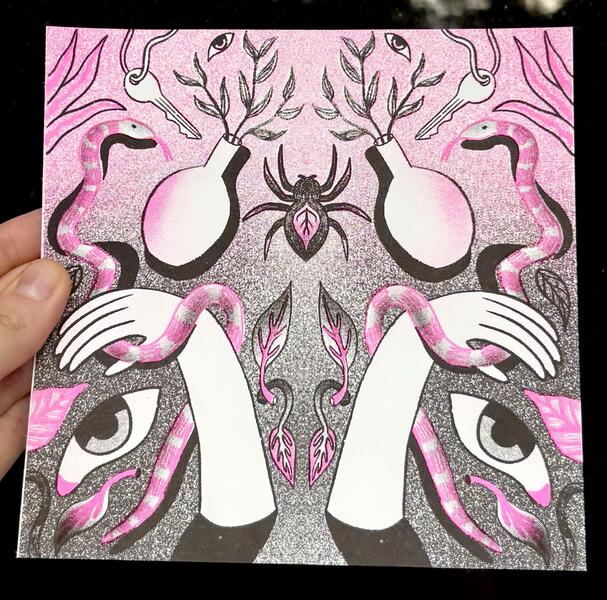 Black and Pink Riso