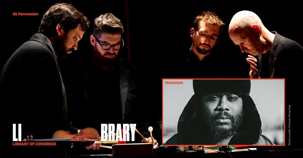 CULTURAL FIRST 0A: Vodalities I: The Universality of Breath Art composed by Shodekeh for Sō Percussion. World Premiere at Carnegie Hall in 2021. Transcript premiere at the Library of Congress in 2024.