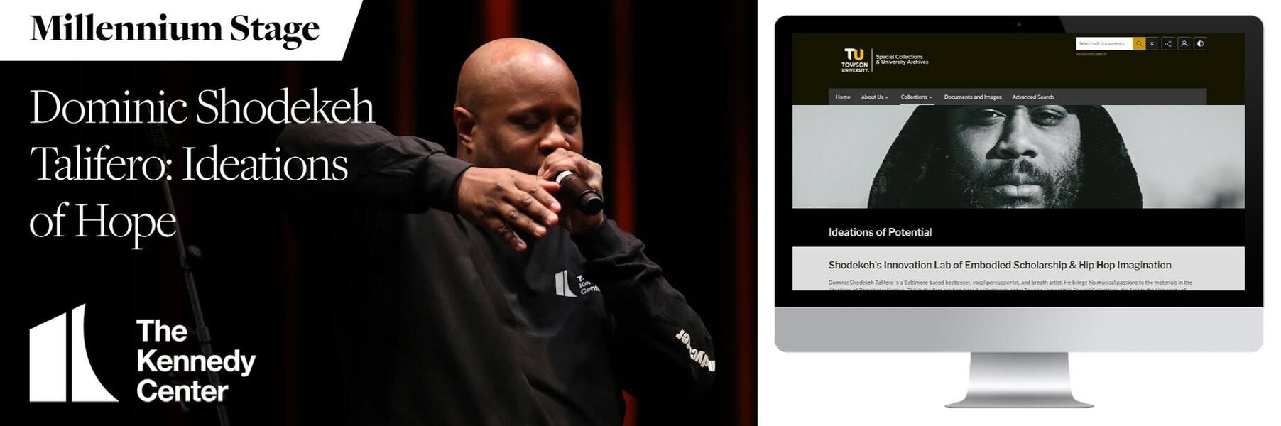 Breath Art Bronchi II (Expressive Breath): Ideations of Hope composed & performed by Shodekeh @ The Kennedy Center, 2023. This concert is an extension of the mission of Shodekeh's Ideations of Potential at Towson University Special Collections.