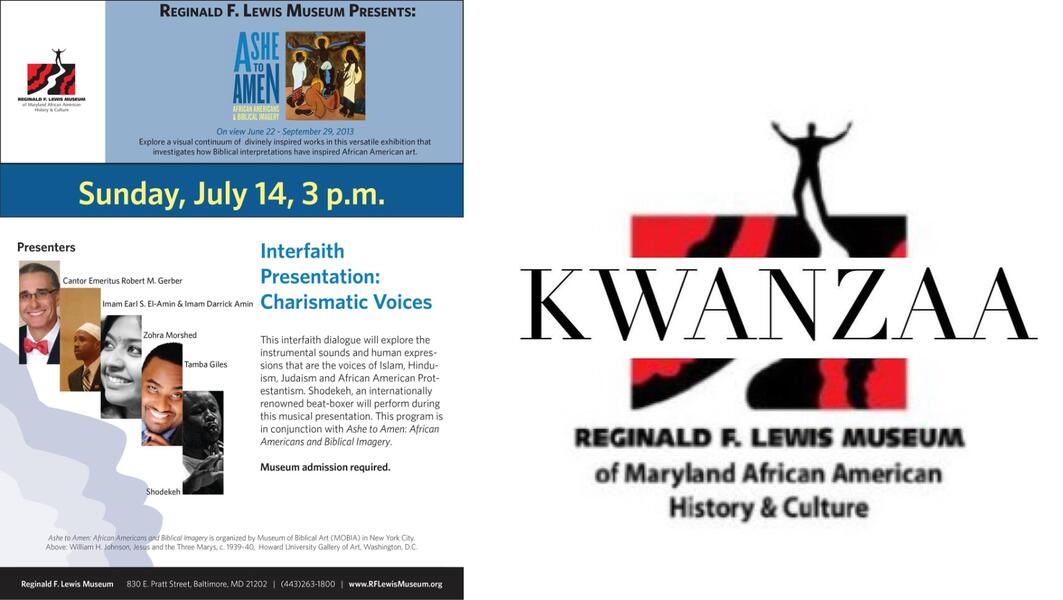 Historiography / Reification File III (Historical Causalities): Shodekeh's Musical Invocation for Ashe to Amen & performance for their 2013 Kwaanza celebration during his commission as music curator at the Reginald F. Lewis Museum, 2013.