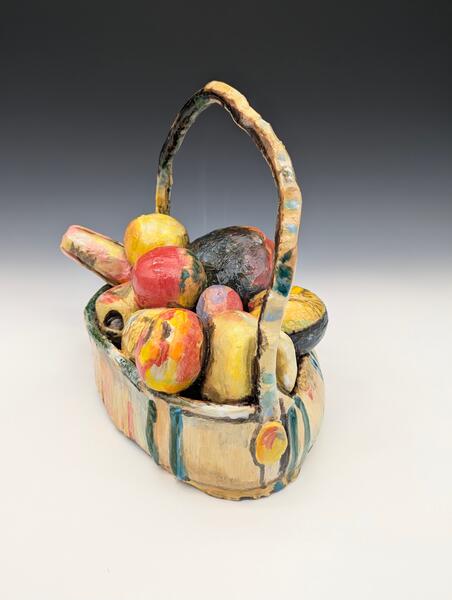 Women with Basket of Fruit