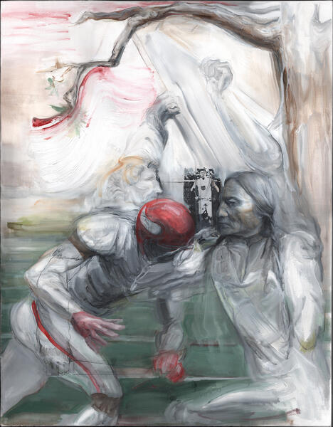 Study for the Capitol Rotunda (Panel 3 - Daniel Boone / Sitting Bull)