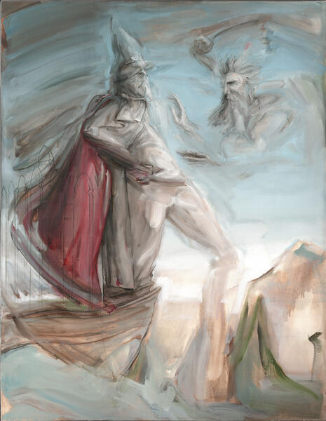 Study for the Capitol Rotunda (Panel 1 - Pilgrims)