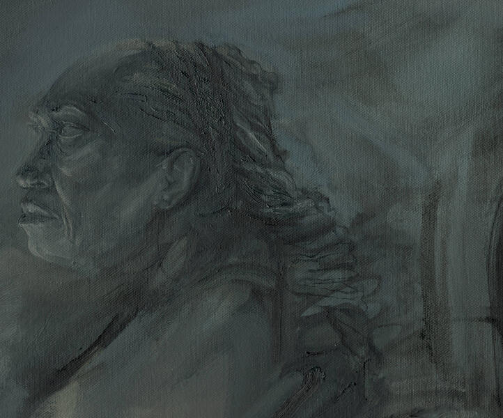 [detail] Study for the Capitol Rotunda (Panel 4 - Capt John Smith / Pocahontas)