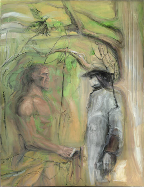 Study for the Capitol Rotunda (Panel 2 - William Penn Signs a Treaty)