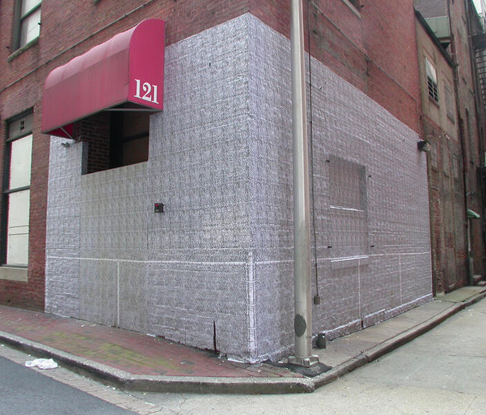 Backyard installed on the back of Current Gallery