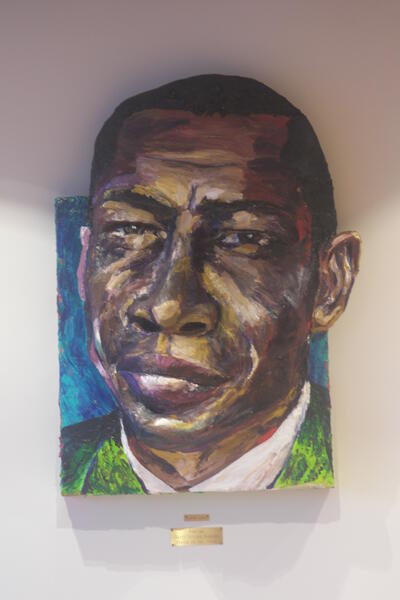 Built-Out Portrait of Elmore James by Artist Brett Stuart Wilson