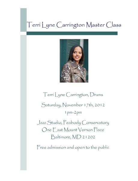 Terri Lyne Carrington Master Class