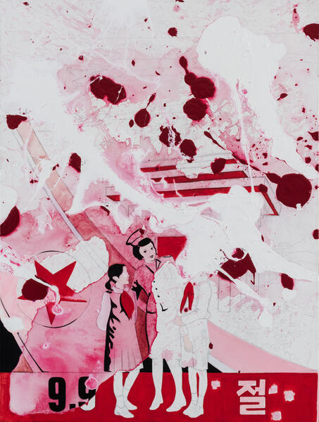 Dream Sequence: Hot Pink Drip Painting 05