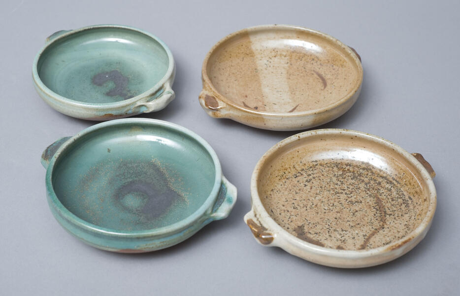 Wood-fired porcelain plate/bowls