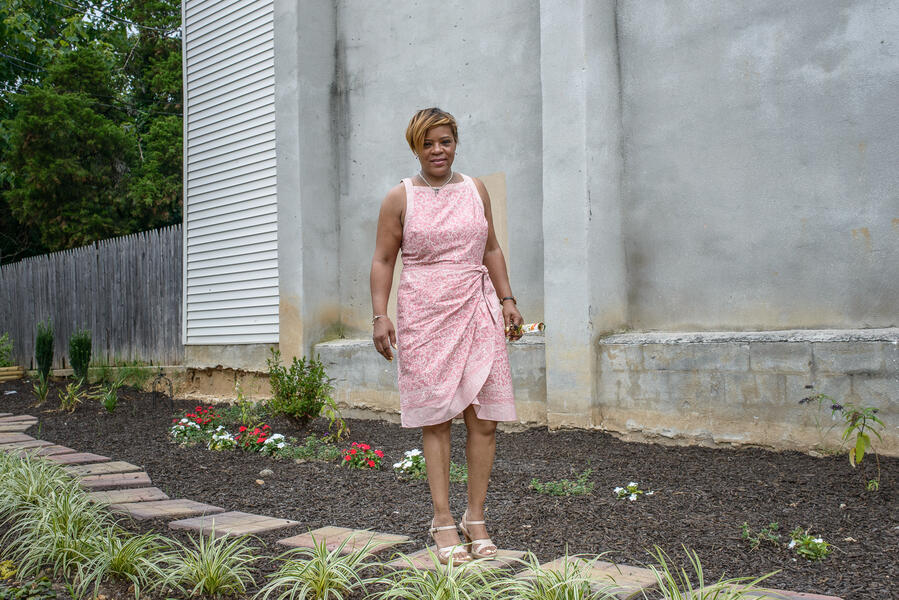 Miss Lela in the Community Garden, Harlem Park, Baltimore, Maryland, 2015