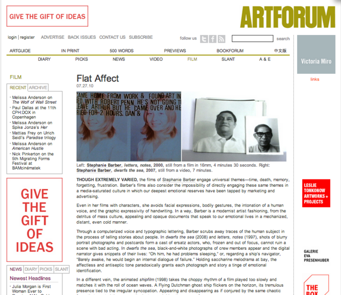 dwarfs the sea and other videos written about at artforum