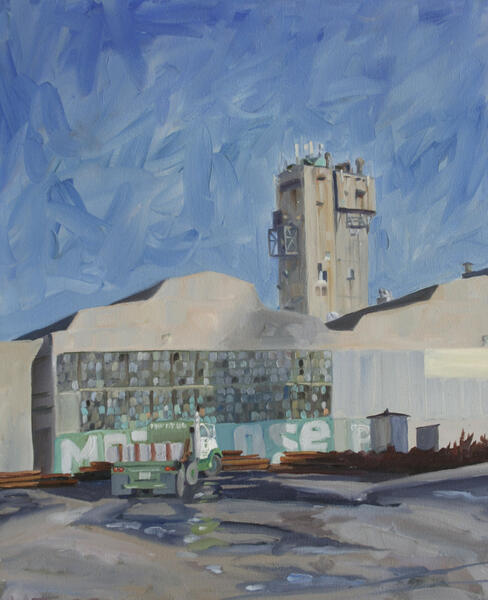 Warehouse, Windows, Truck