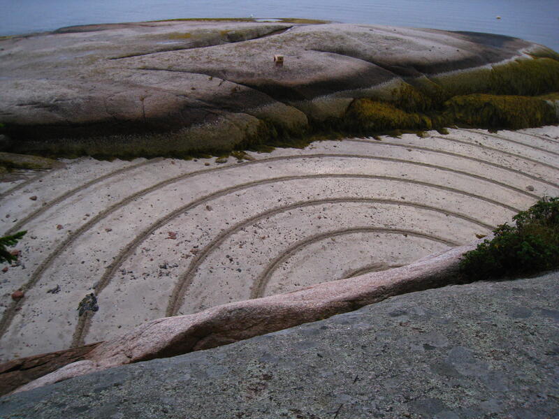 Beach circles, Deer Isles MA 2009