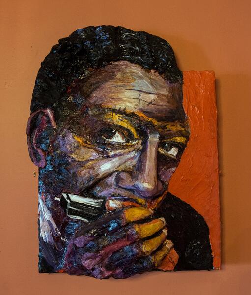 Built-Out Portrait of Little Walter Jacobs by Artist Brett Stuart Wilson