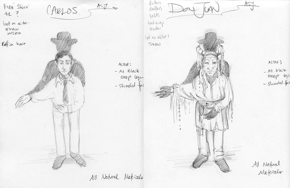 Conceptual Sketch, Don Juan and Carlos