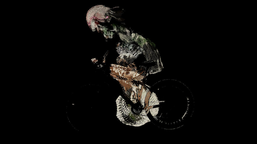 After Muybridge, After Marey: Female Cyclist - Left Lateral View, 2009