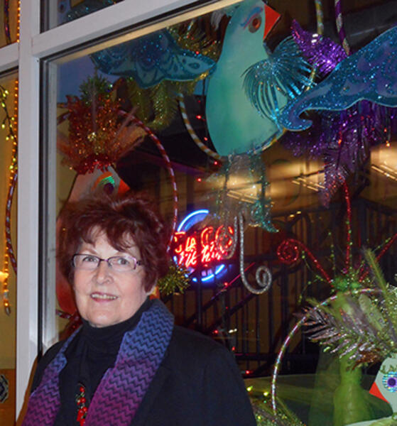 Diana Marta with Whimsical Window Birds