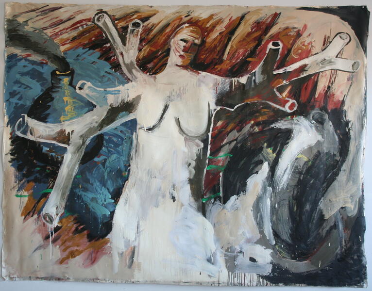 dryad, oil on canvas