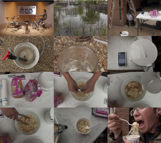 Untitled Emergency Survival Tactic #10 (Ramen Made From the Pond Water for the College Survivalist)