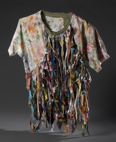 painting rag shirts, acrylic, painting, painting rags, sewing, thread, putting pieces back together, making a painting, shirts, t-shirts, sleeves, colors, paint, cleaning brushes, recycling, repurposing, painting history, wearable art, wearable paintings