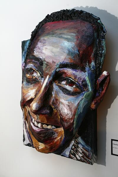 Built-Out Portrait of Charlie Parker by Artist Brett Stuart Wilson