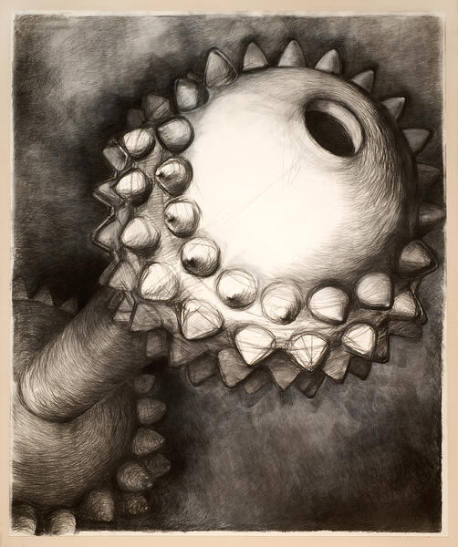 Gnaw 2009 72x50” charcoal, paper