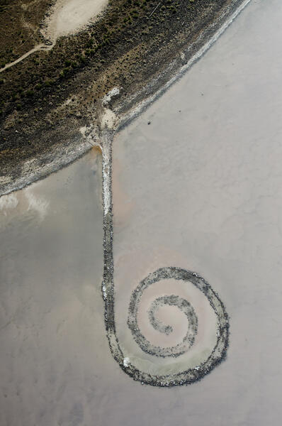 Spiral Jetty; Great Salt Lake, Utah