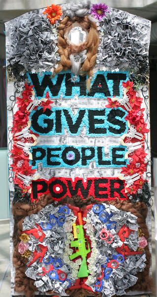 What Gives People Power - booth detail